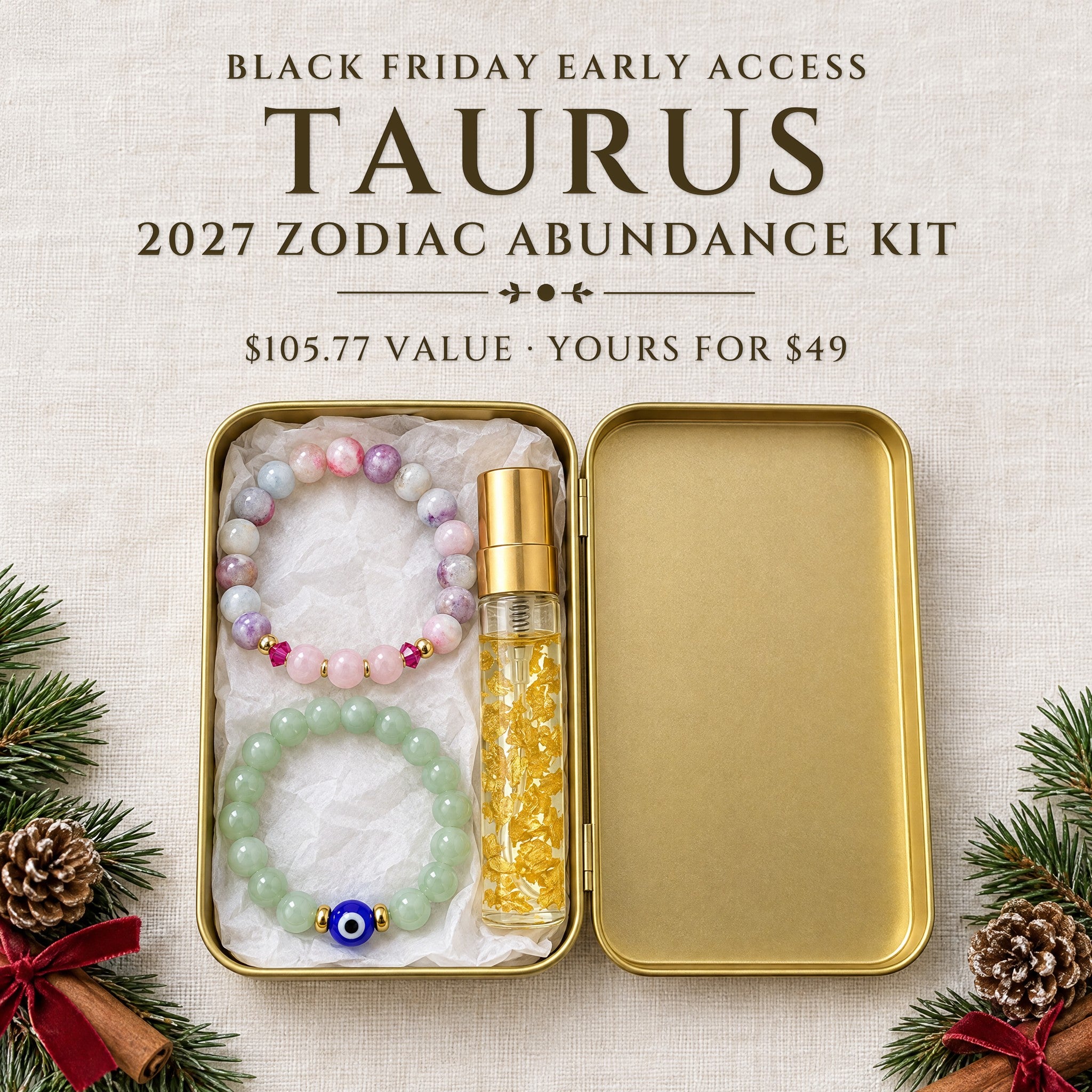 2027 Taurus Zodiac Abundance Kit · Essential