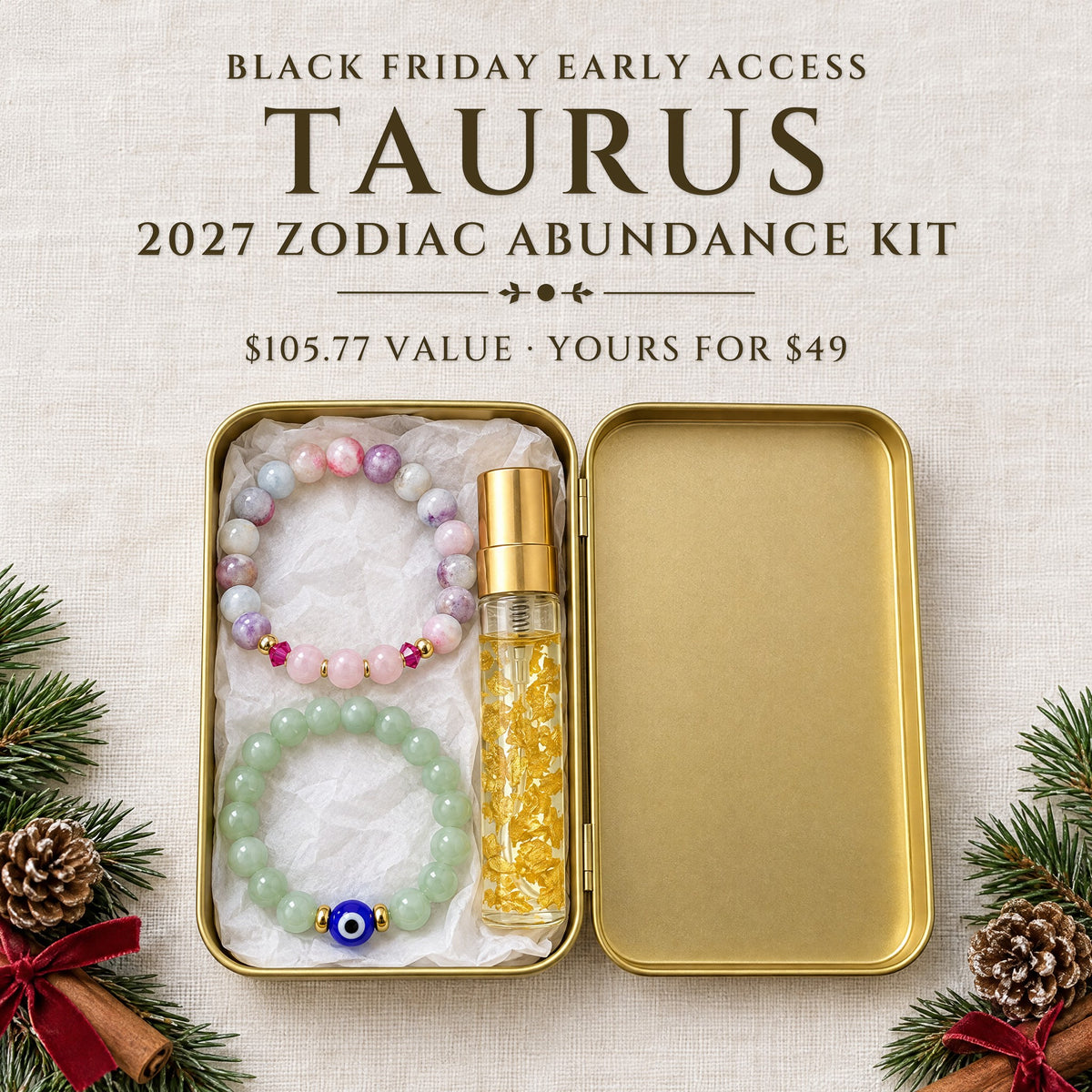2027 Taurus Zodiac Abundance Kit · Essential