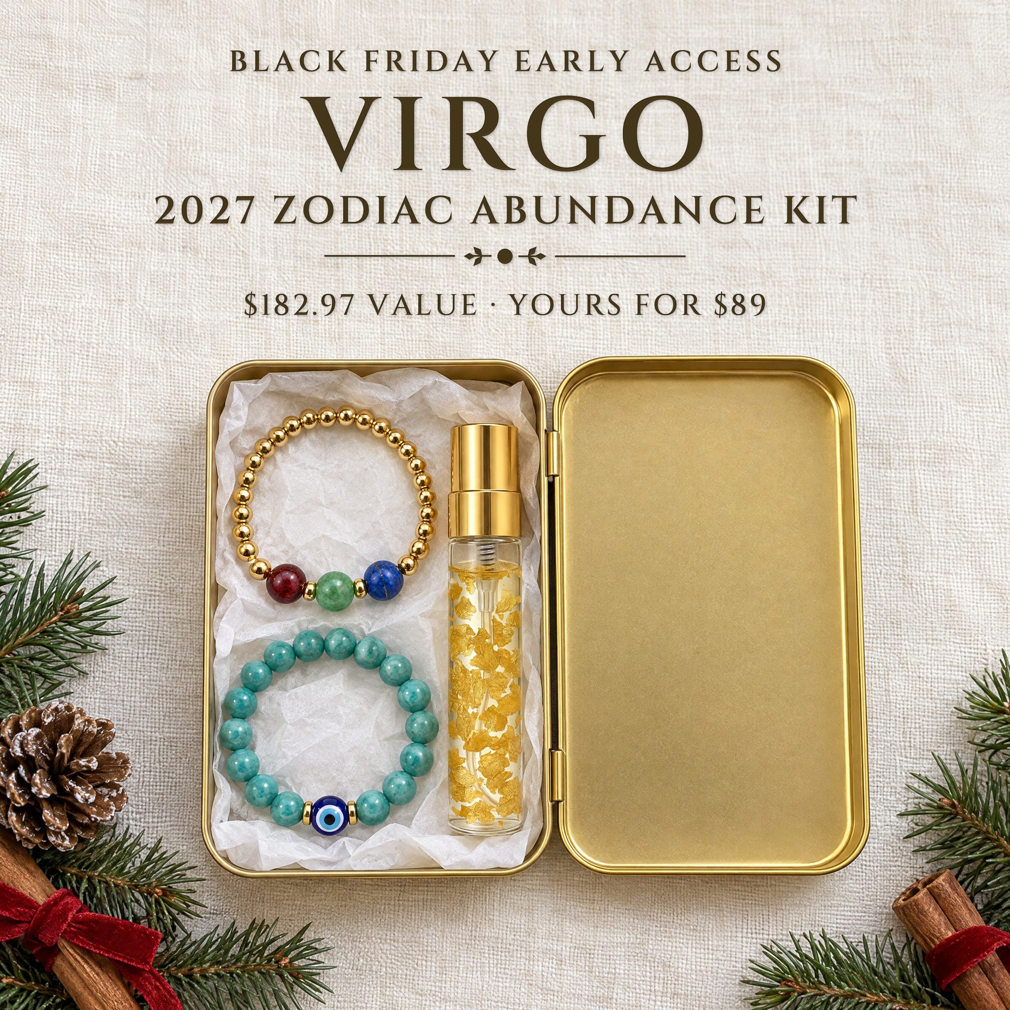 2027 Virgo Zodiac Abundance Kit · Gold