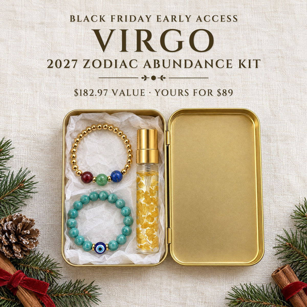 2027 Virgo Zodiac Abundance Kit · Gold