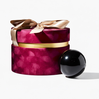 Large Black Obsidian Crystal Sphere Gift Box Set