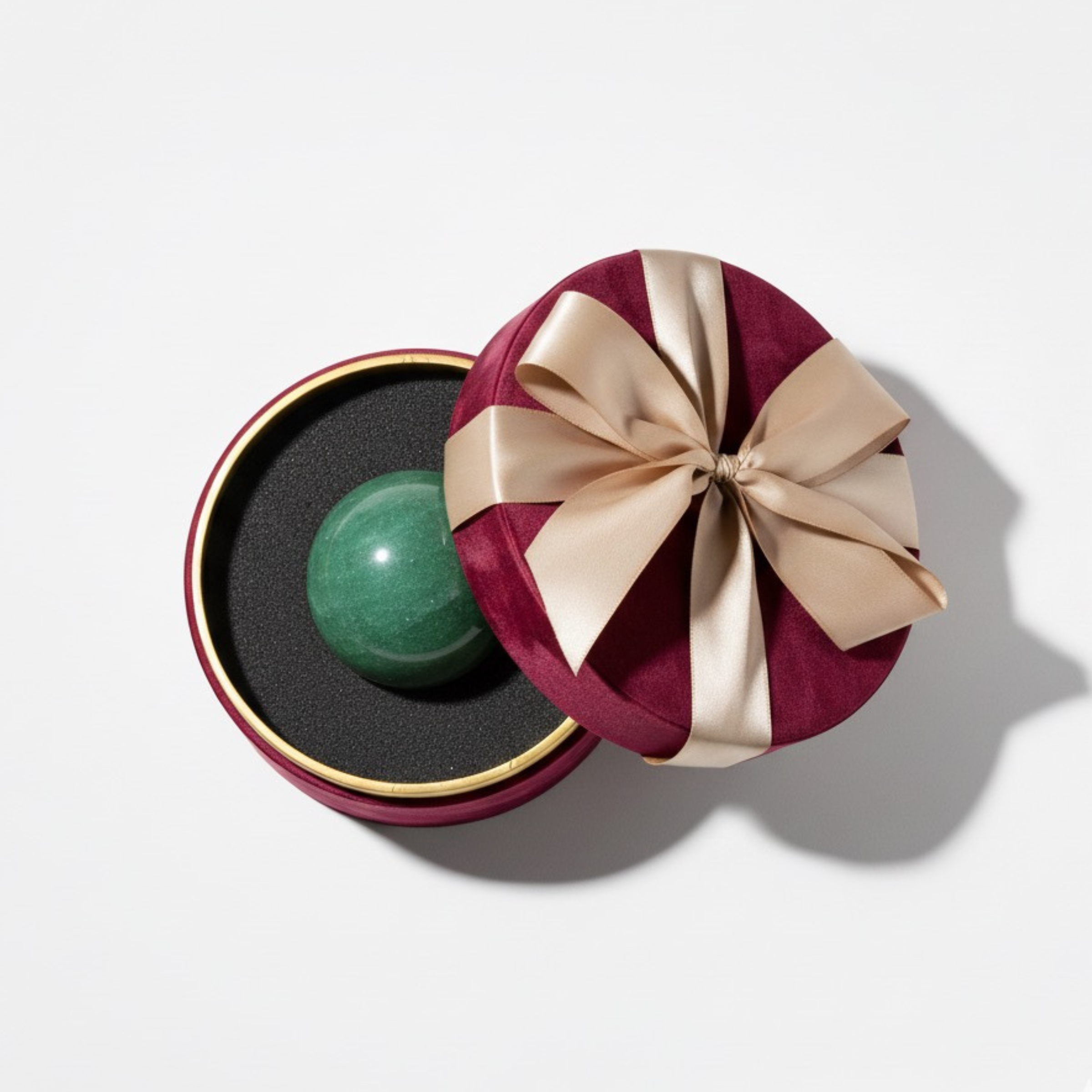 Large Green Aventurine Crystal Sphere Gift Box Set