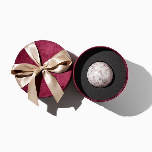 Large Pink Tourmaline Crystal Sphere Gift Box Set