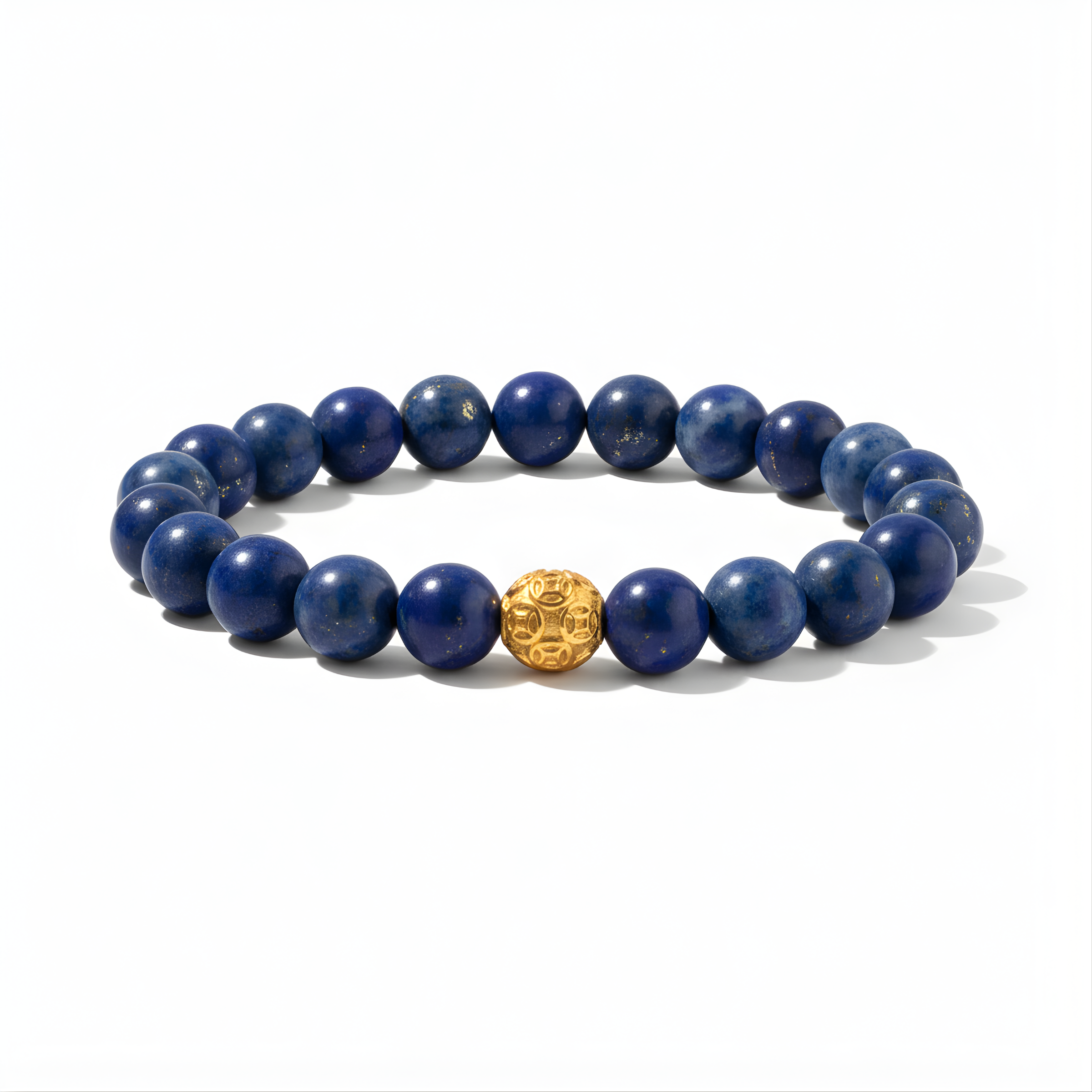 Lapis Lazuli Money Ball Abundance Bracelet
