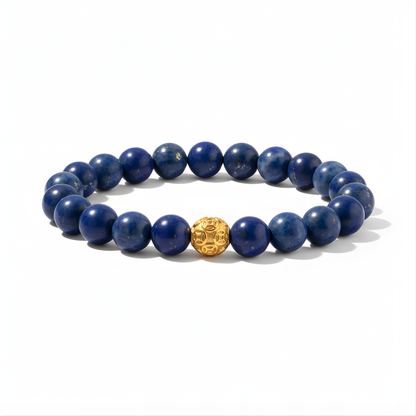 Lapis Lazuli Money Ball Abundance Bracelet