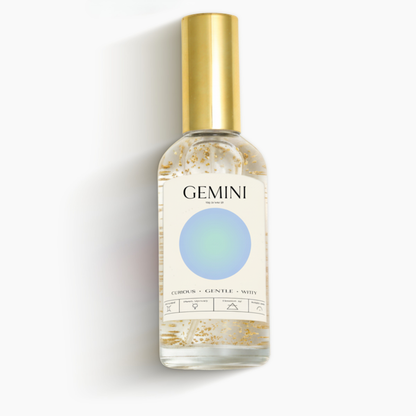 Gemini Zodiac Fortune and Romance Mist Spray With 24k Gold