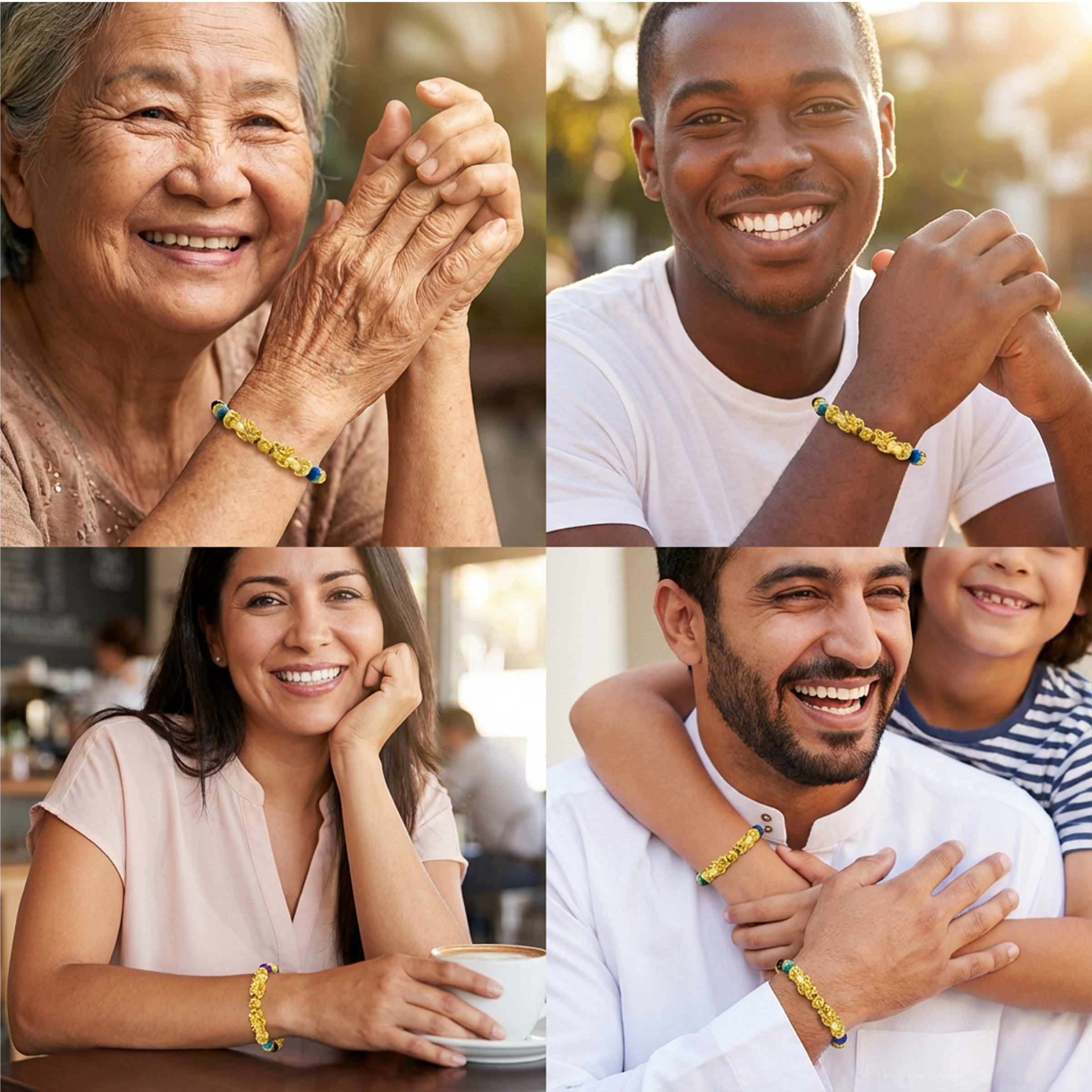 Surya Pixiu Multi Fortune Gemstone Bracelet