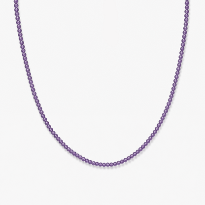 Amethyst Healing Beaded Necklace