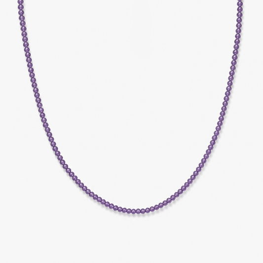 Amethyst Healing Beaded Necklace