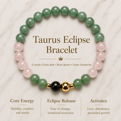 Taurus Eclipse Bracelet with REAL Gold
