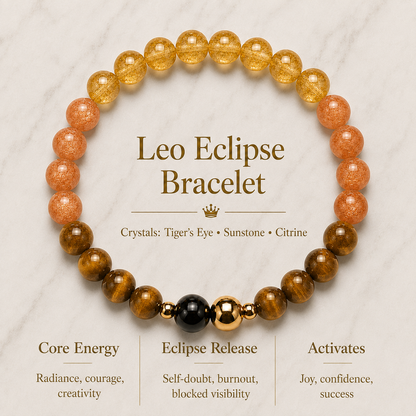 Leo Eclipse Bracelet with REAL Gold