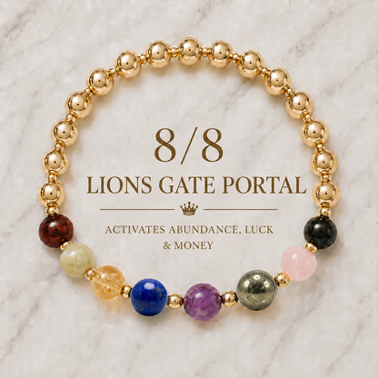Lion's Gate 8/8 Mega Money and Romance REAL Gold Bracelet