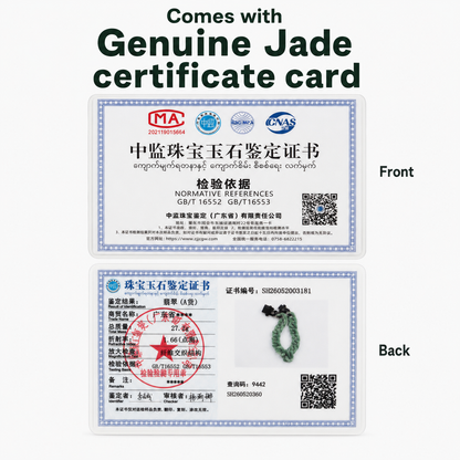 Certified Grade AA Jade Cuban Link Bracelet
