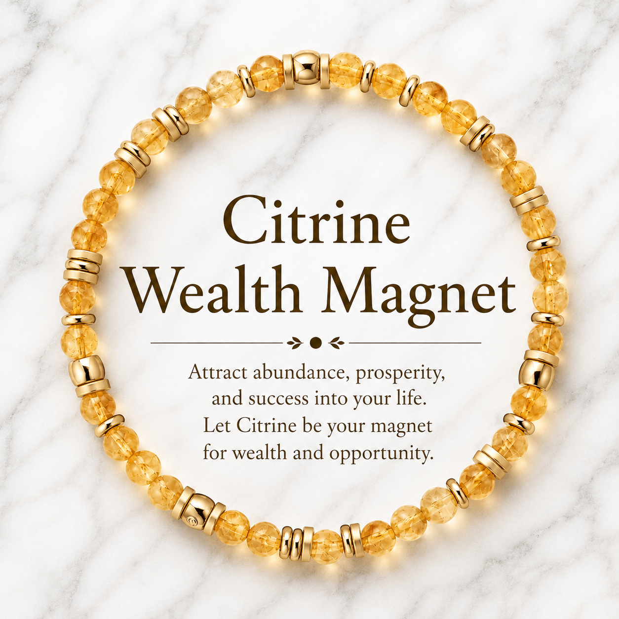 Citrine Wealth Magnet Bracelet