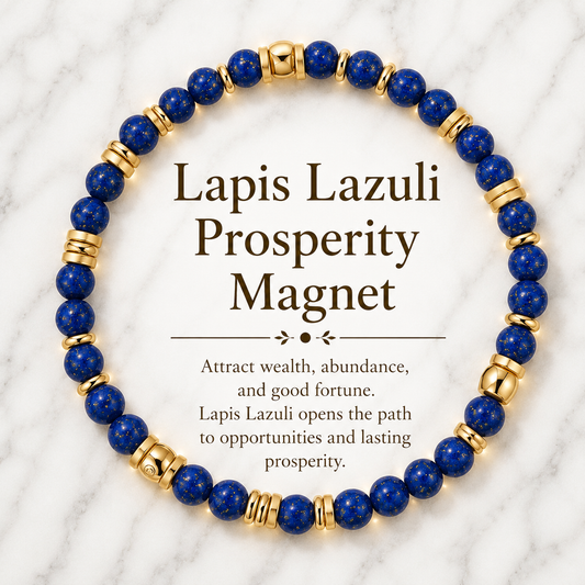 Lapis Lazuli Prosperity Magnet Bracelet