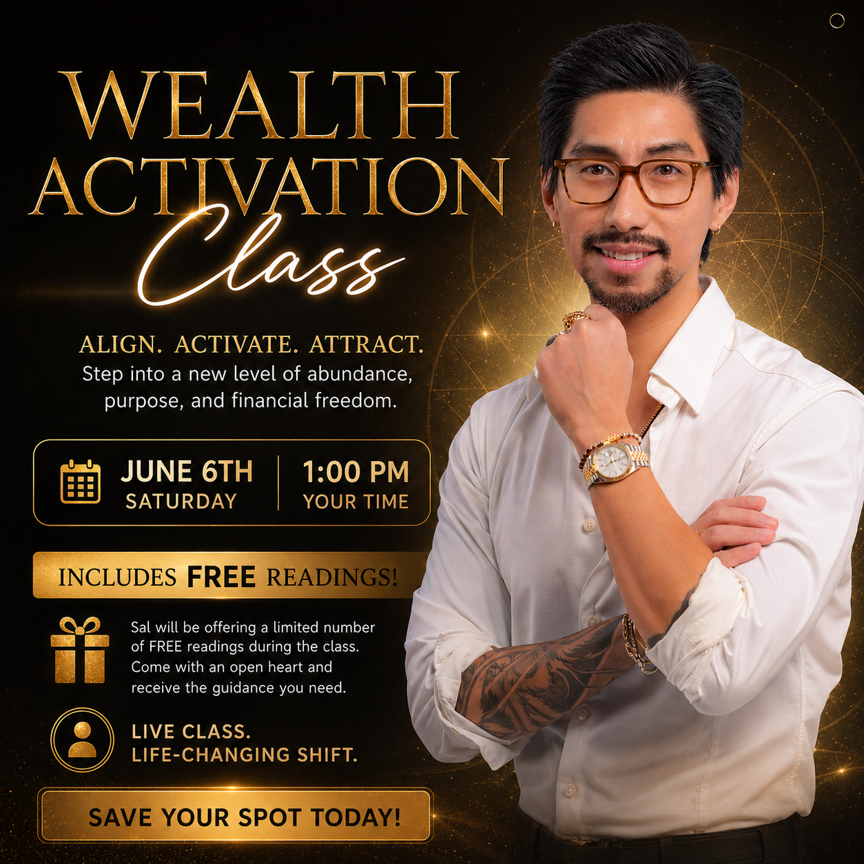 Sal's Live Wealth Activation Class