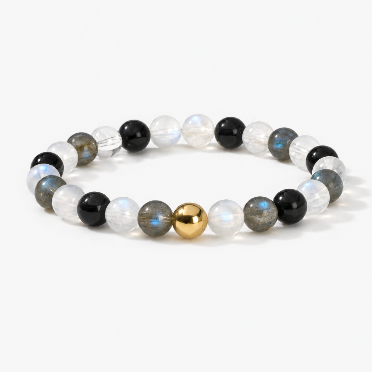 Wish Fulfillment New Moon Energy Bracelet with REAL Gold