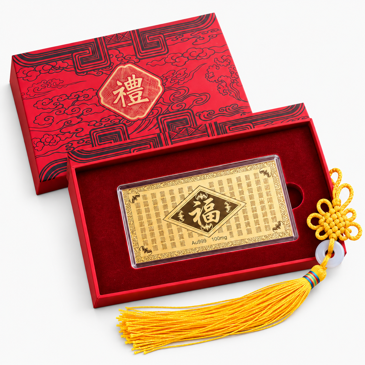 The Golden Card of Fortune and Wealth REAL 24k Gold