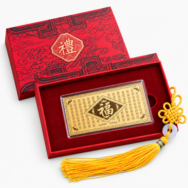 The Golden Card of Fortune and Wealth REAL 24k Gold | Eat.Read.Love.