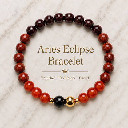 Aries Eclipse Bracelet with REAL Gold