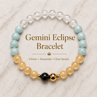 Gemini Eclipse Bracelet with REAL Gold