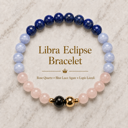Libra Eclipse Bracelet with REAL Gold