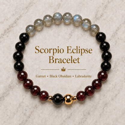 Scorpio Eclipse Bracelet with REAL Gold