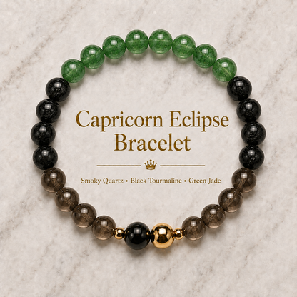 Capricorn Eclipse Bracelet with REAL Gold