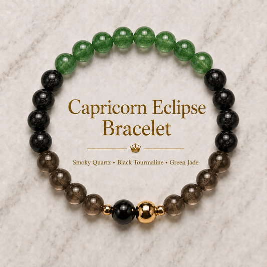 Capricorn Eclipse Bracelet with REAL Gold