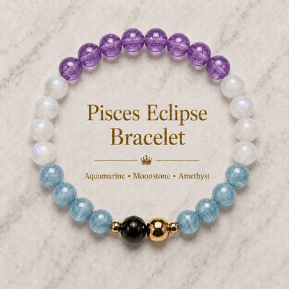 Pisces Eclipse Bracelet with REAL Gold