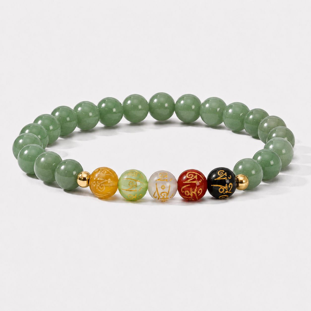 Virgo Expansion Bracelet Jade with Real Gold