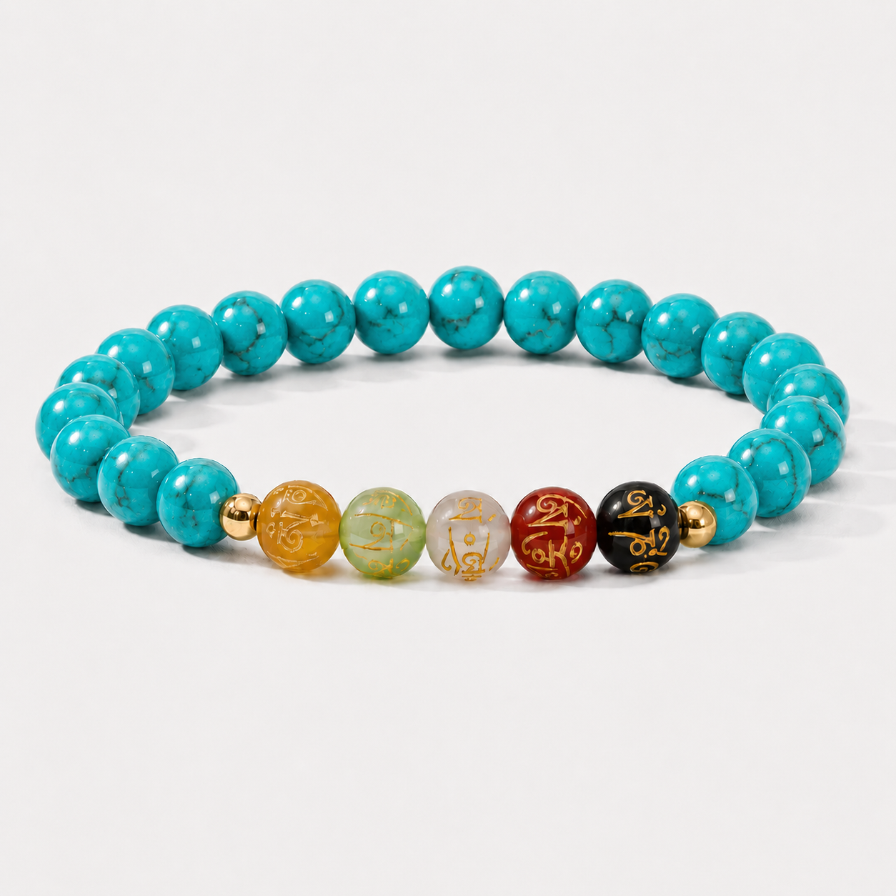Sagittarius Expansion Bracelet Turquoise with Real Gold