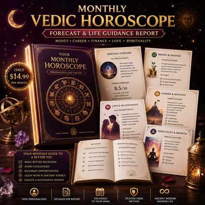 Monthly Vedic Horoscope Forecast & Life Guidance Report