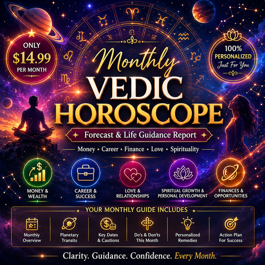 Monthly Vedic Horoscope Forecast & Life Guidance Report