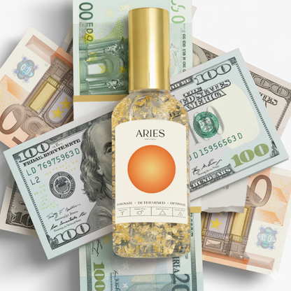 Aries Zodiac Fortune and Romance Mist Spray With 24k Gold