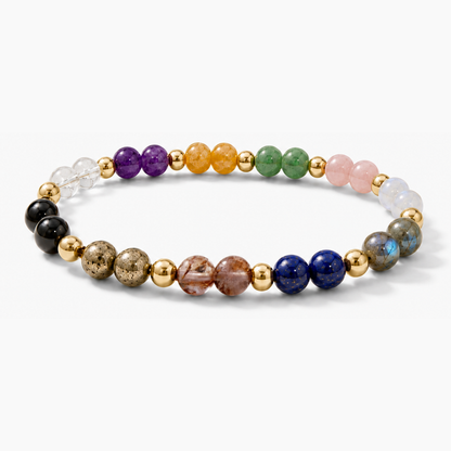 11:11 Wealth Multiplier REAL Gold Bracelet