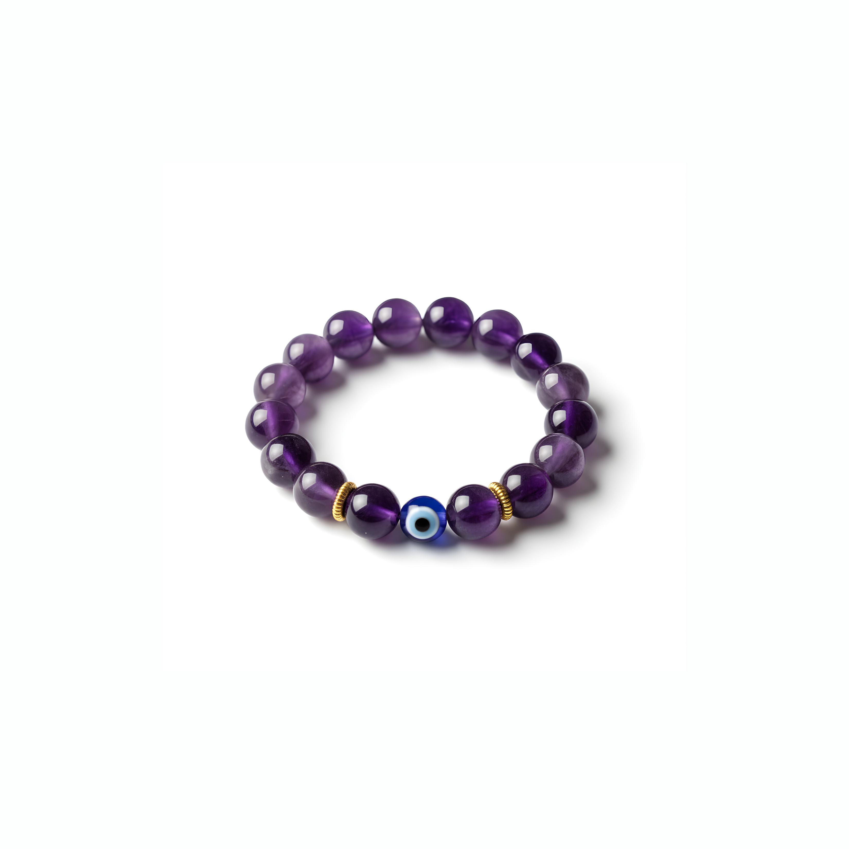 The Third Eye Amethyst Evil Eye Ring