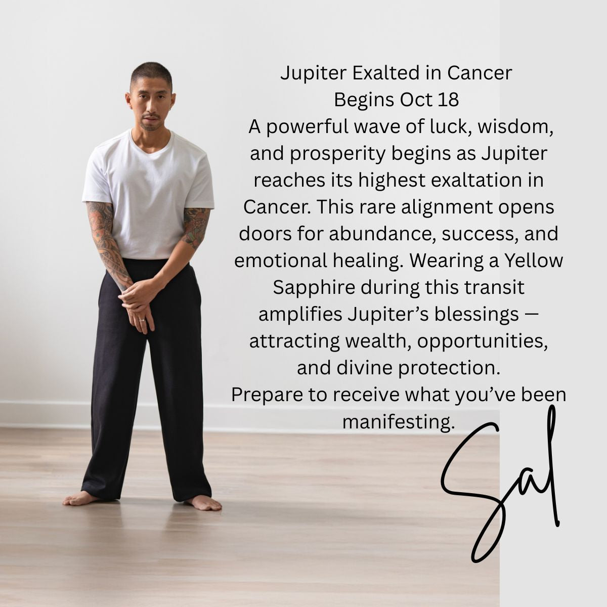 Sal's Yellow Sapphire Wealth Activator