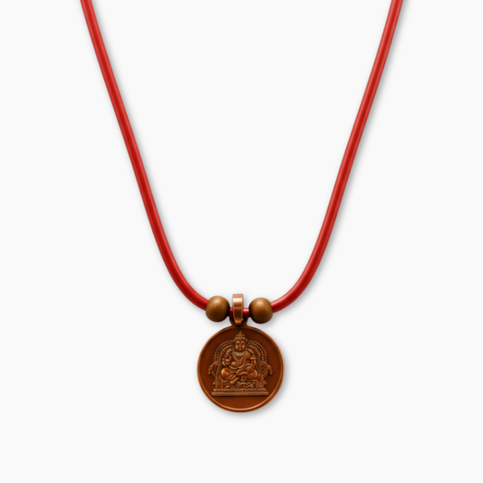 Lord Kuber Red Thread Wealth Necklace