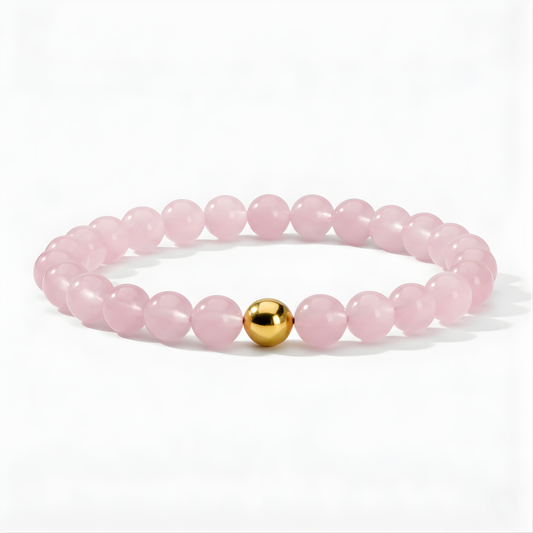 Romance Rose Quartz Power Crystal Bracelet