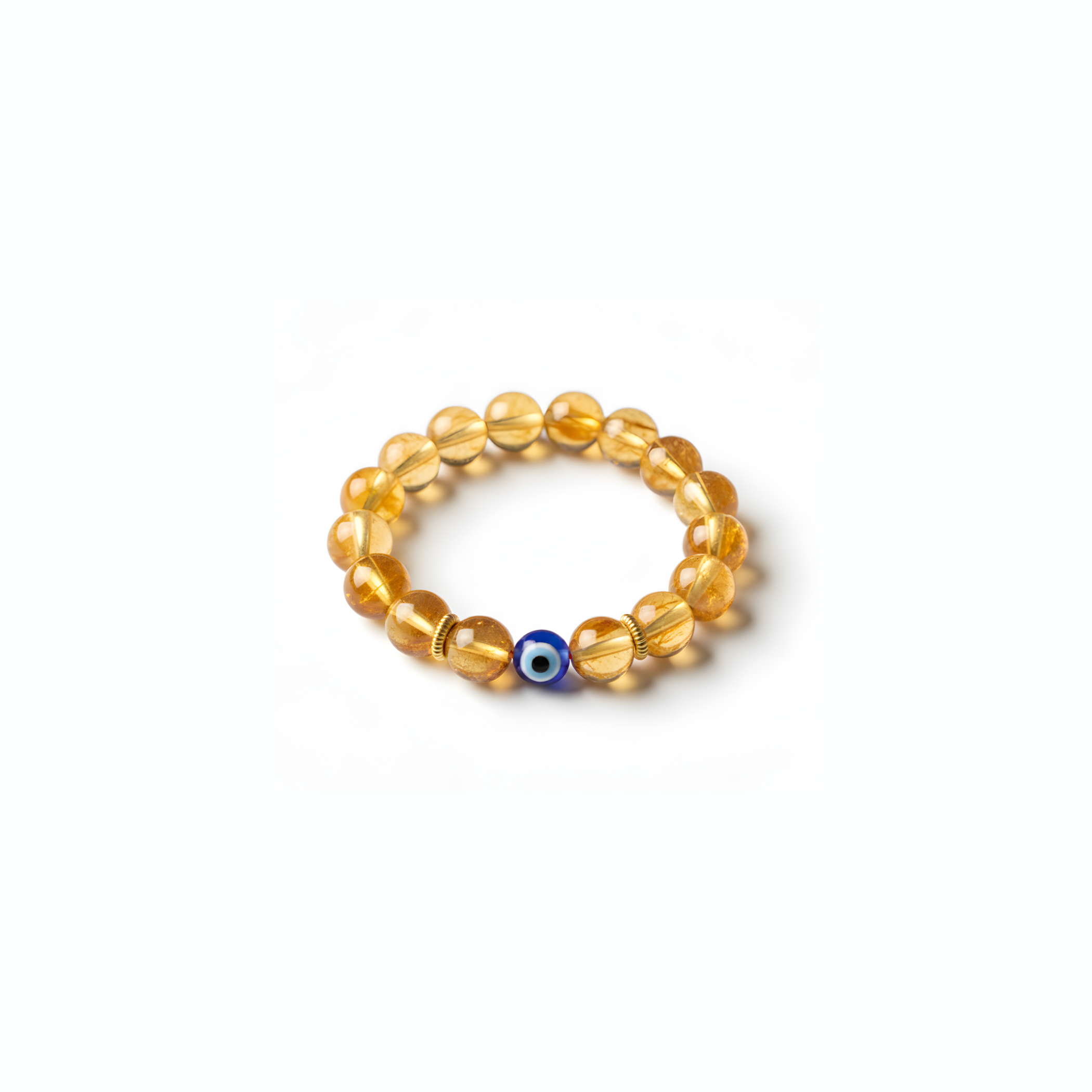 The Golden Magnet Citrine Evil Eye Ring