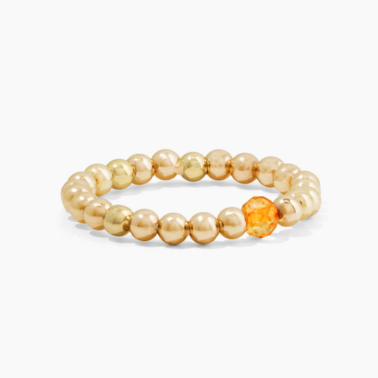 Citrine Ring Real Gold