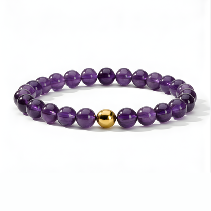 Love Amethyst Power Crystal Bracelet