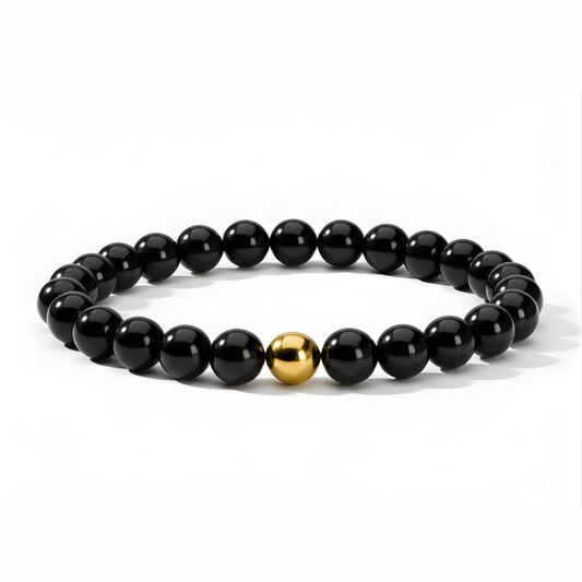 Protection Black Obsidian Power Crystal Bracelet