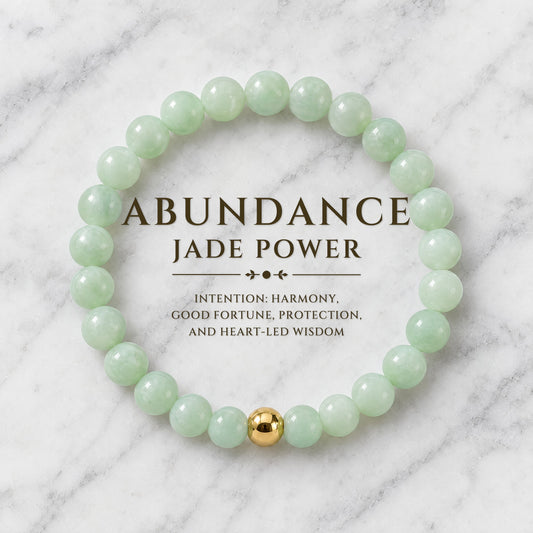 Abundance Jade Power Crystal Bracelet