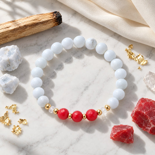 Aquarius Lucky Zodiac Trio Crystal Bracelet