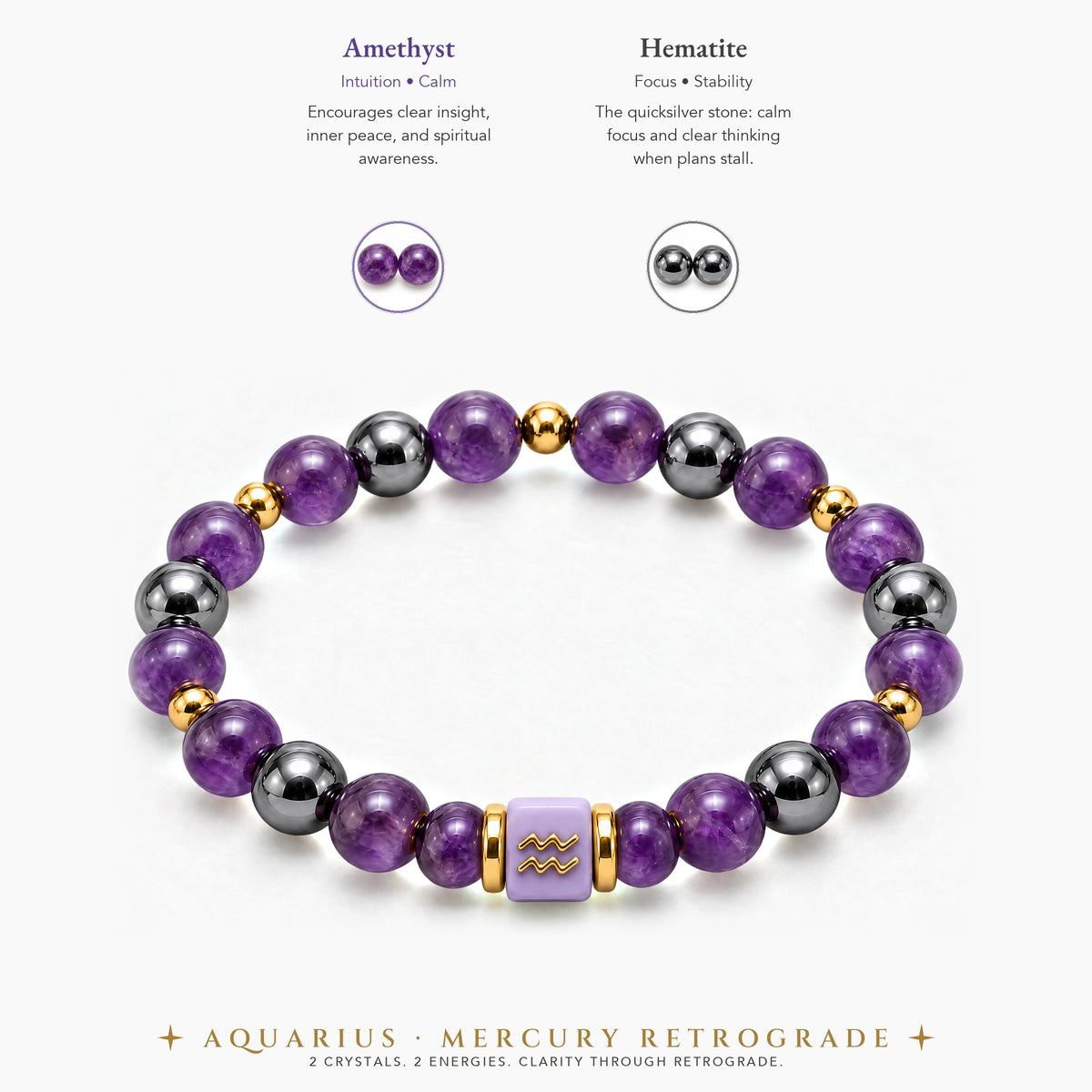 Aquarius Mercury Retrograde Bracelet