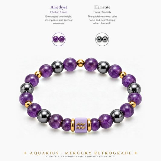 Aquarius Mercury Retrograde Bracelet