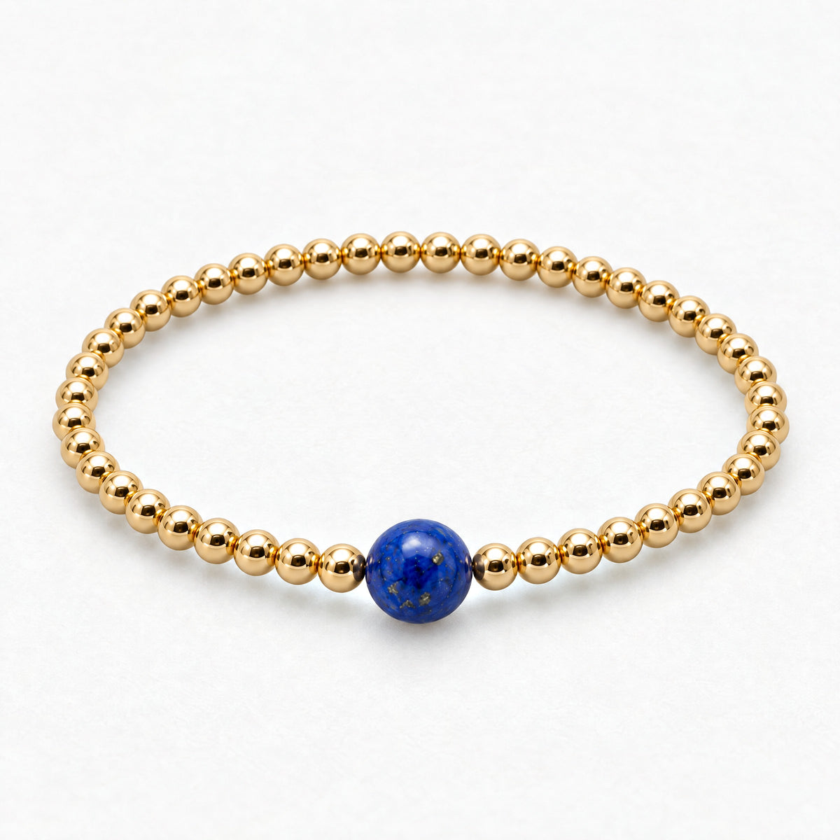 Aries Golden Zodiac Lapis Lazuli 2026 Bracelet REAL Gold