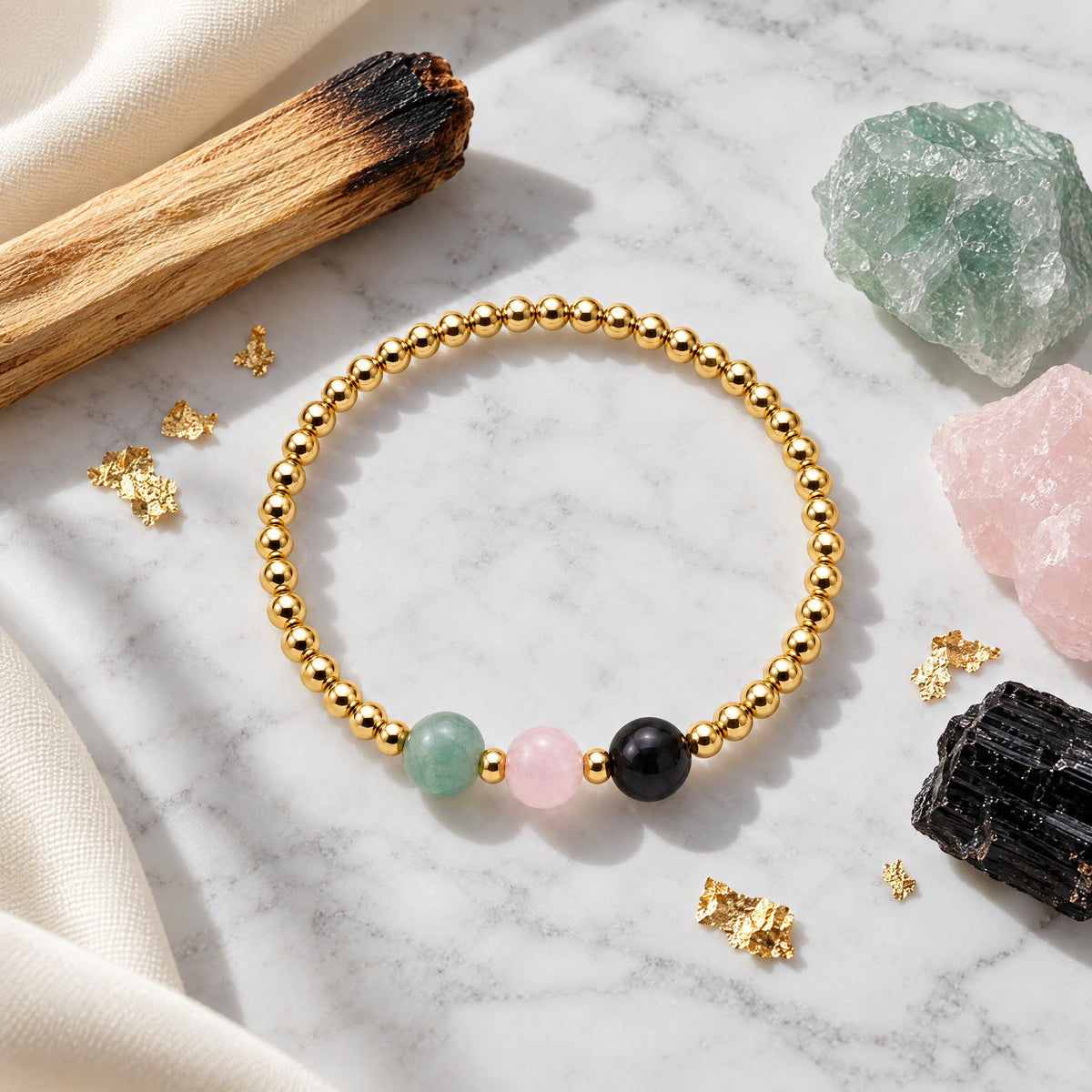 Aries Love and Money Golden Bracelet With REAL Gold
